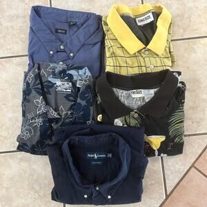 Men’s 5X Big & Tall Shirt Bundle Ralph Lauren, KingSizePineapple ConnectionIZOD